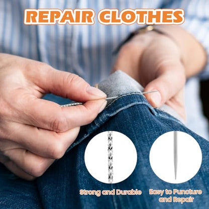 15-Piece Snag Repair Tool Kit with 50 Positioning Pins, Snag Puller Tools and Repair Needles for Clothing, Knitwear, Curtains, Fabric and Loose Threads