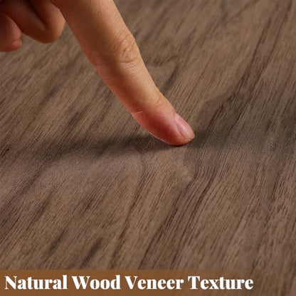 Boao 12 Pcs Wood Veneer Sheets 12" x 12", Cherry, Maple, Walnut