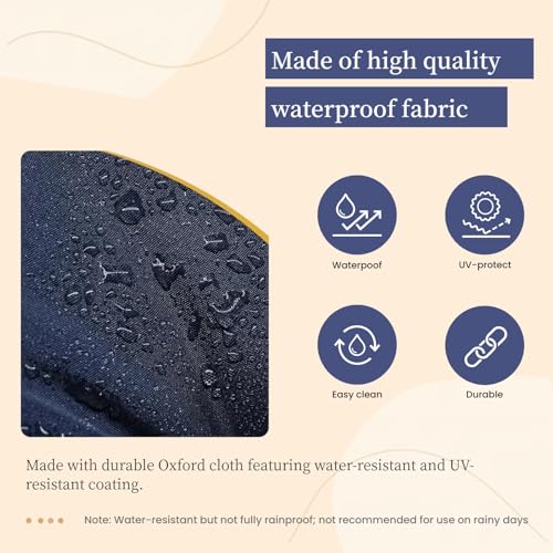 Wicker Chair Cushions 3 Piece Set, Waterproof Outdoor Cushion for Patio Furniture, Loveseat and U-Shaped Wicker Furniture Cushions, Blue - color: Blue