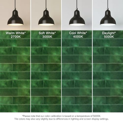 Thicker Design Peel and Stick Backsplash Tile，Self Adhesive Wall Tiles for Kitchen & Bathroom (10 Sheets, Jade Green) - color: Jade Green