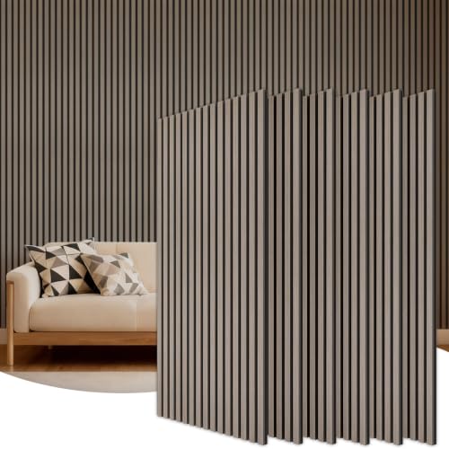 TONOR Wood Wall Panels for Interior Wall Decor-6 Pack 47.2" x 23.6" - color: Gray, size: 6 PCS