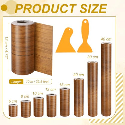 PATIKIL Wood Grain Repair Tape 5"x33" for Furniture Ash-Tone Grain - color: Ash-Tone Grain, size: 5"x33'