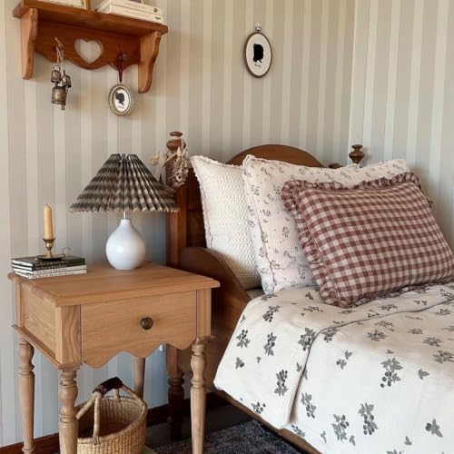 Striped Wallpaper Peel and Stick Neutral Self-Adhesive Removable Waterproof Wallpaper for Bedroom Kitchen Bathroom (Neutral, 17.32"x 118.11") - color: Neutral, size: 17.32"x 118.11"