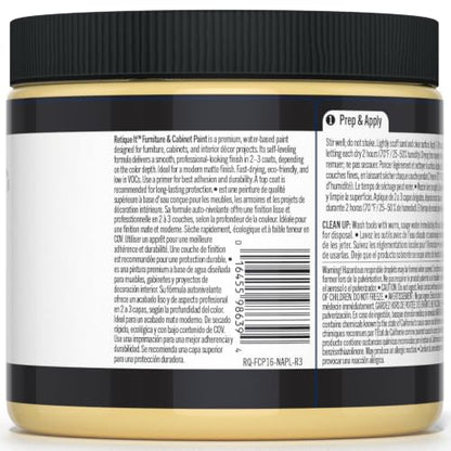 Retique It Furniture and Cabinet Paint - Paint for Cabinets, Dressers, Tables, Doors and DIY Home Decor Projects, Naples Yellow, 16 oz
