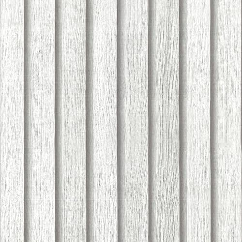 Livelynine 15.8x197 Peel and Stick Beadboard Wallpaper for Bathroom Vinyl Prepasted Wall Paper Rolls Faux White Wooden Slats Wall Panels Renter Friendly Wood Look Contact Paper for Shelves Cabinets - color: Off White Wood, size: 15.8" x 197"