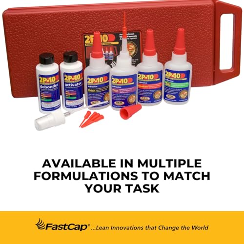 FastCap 2P-10 Professional Thin Wood Adhesive Glue, 2 oz.