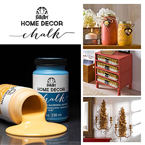 FolkArt Home Decor Chalk Acrylic Paint, 8 oz, Tranquil Tide - color: Tranquil Tide