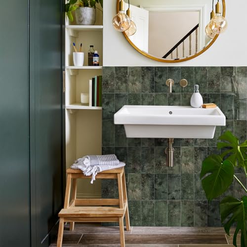 VICCI Peel and Stick Backsplash Tiles 16 Pack 8 * 4 Inch, Bathroom Kitchen Tiles, Self-Adhesive Waterproof Stickers - Home Renovation Must Have! - color: Sjm-257, size: 8x4IN*16PCS