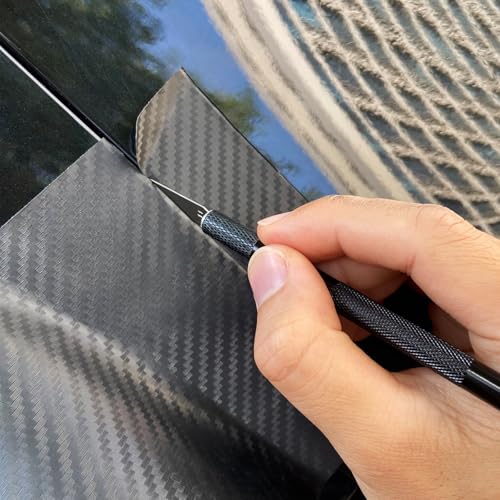 Black Window Tinting Vinyl Wrap Kit: Squeegee, Cutter, Film Tuck Tool