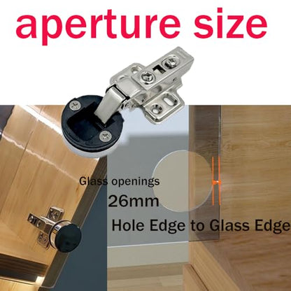 2 Piece Cabinet Hinge Diameter 26mm Hole