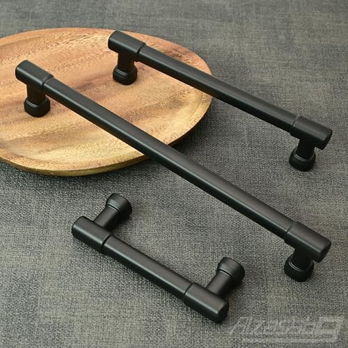 Alzassbg 3" Matte Black Cabinet Pulls and Handles 10 Pack, AL0005MB - color: Matte Black, size: 3" Hole Center
