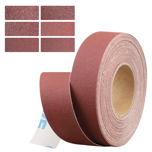 Emery Cloth Roll 320 Grit, 1 Inch x 33 Feet Heavy Duty Sandpaper - size: 10 meters, style: 320 Grit