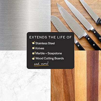 Thirteen Chefs Cutting Board Maintenance Kit - Mineral Oil 8oz & Wood Cleaner Spray 16oz - Food Grade Butcher Block Conditioner & Cleaner