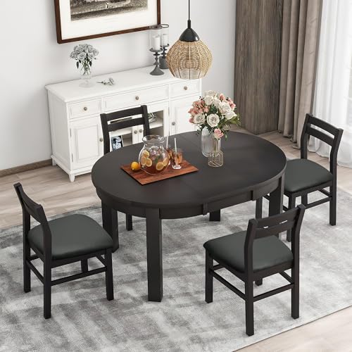 Easy-Going Waterproof PU Leather Seat Covers for Dining Room Chairs Set of 4, Dark Gray - color: Dark Gray