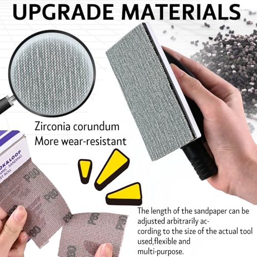 2-3/4" 220 Grit Ceramic Mesh Sandpaper Roll for Sanding Block - style: 2-3/4inch 220Grit