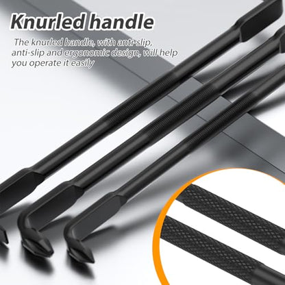 3Pcs Right Angle Offset Screwdriver Set - L Type 90 Degree Double End Screwdriver, 15mm Elbow Design, Low Profile Magnetic Offset Screwdriver for Tight Narrow Space