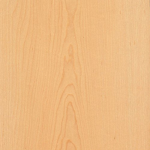 Wood-All Maple Wood Veneer Sheet, Plain Sliced/Flat Cut, 24x96, A Grade, 10 mil Peel and Stick PSA Backer
