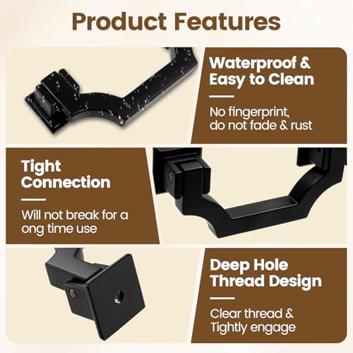 Geesatis 4Pcs Black Cabinet Pulls, 2.5" Zinc Alloy Drawer Door Handles - color: Black(4Pcs), size: 2.5inch