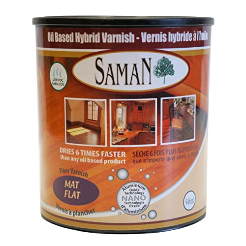 SamaN Oiled-Based Hybrid Varnish – Warm Wood Topcoat – Matte - 32oz - color: Matte