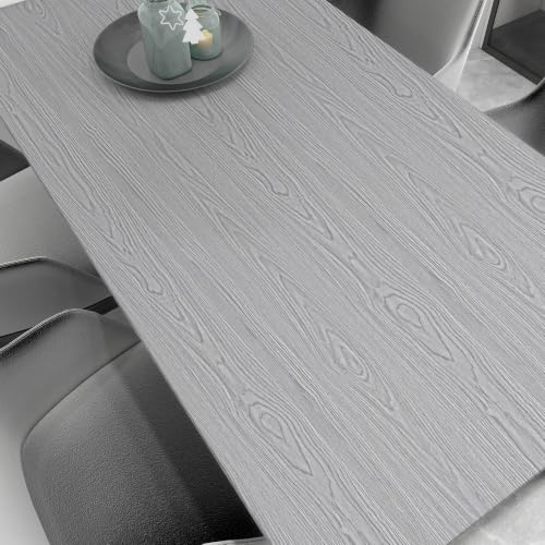 Wood Grain Contact Paper 15.7" x 236" Peel and Stick Wallpaper Grey - color: Gray, size: 15.7" x 236"