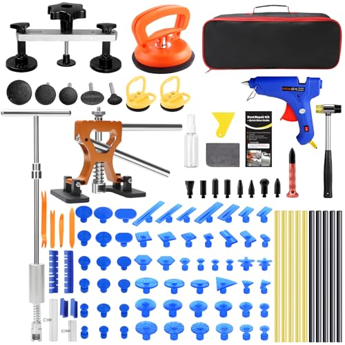 VEXTRO Paintless Dent Repair Kit, Car Dent Puller Kit for Auto Door Dents - size: PDR Kit-1