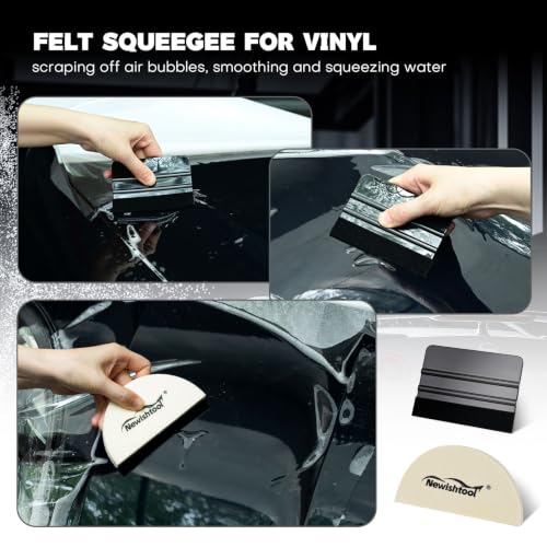 NEWISHTOOL Car Window Tint Tools Kit Vinyl Wrap Tool PPF Squeegee