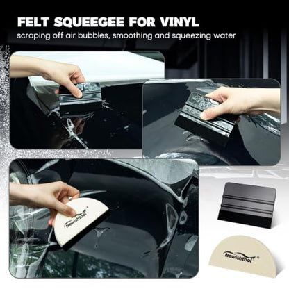 NEWISHTOOL Car Window Tint Tools Kit Vinyl Wrap Tool PPF Squeegee