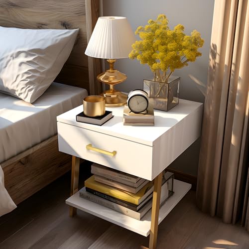 Probrico 5 Pack Gold Cabinet Pulls Square Kitchen Cabinet Hardware 5 Inch(128mm) Hole Center Modern Drawer Handles Brushed Brass Drawer Pulls for Cupboard - color: Gold, size: hole center 5"