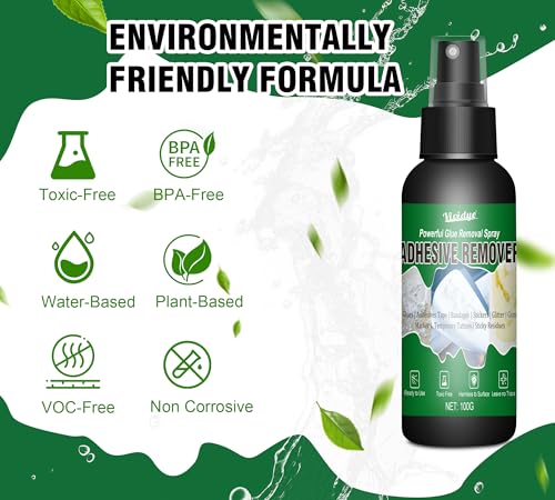 Adhesive Remover Spray, 7oz Sticker Remover with Scraper