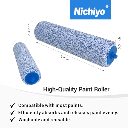 Nichiyo 10" Ceiling Paint Roller Drip-Resistant with Shield - color: EL01117
