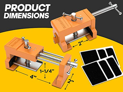 Cabinet Clamps 2 Pack, Face Frame Alignment Tool with Drill Guide