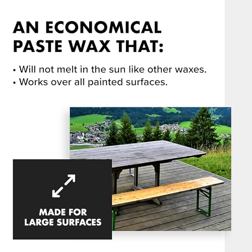 RMP Finishes Paste Wax for Wood Finishing, Use over Milk Paint, Furniture, Kitchen Cabinets, and Tabletops, Brown, 4 oz. - color: Brown, size: 4 Ounce (Pack of 1)