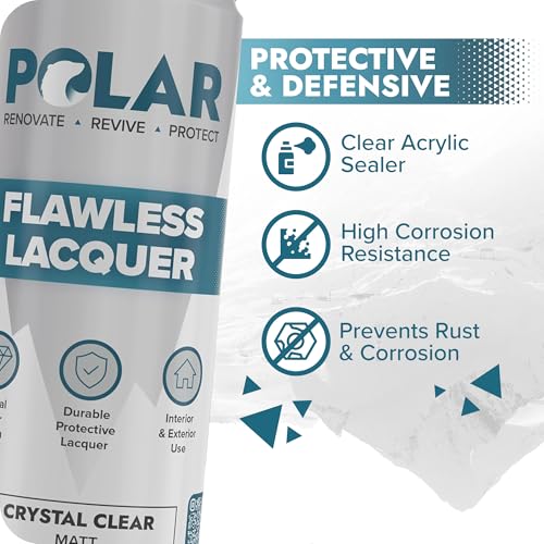 Polar Clear Matte Flawless Lacquer Spray - 2 x 13.5 Fl Oz - color: Clear Matt, size: 13.5 Fl Oz (Pack of 2)