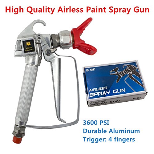 Airless Paint Spray Gun with Nozzle Guard for Pump Sprayer 3600PSI High Pressure Spray Gun - size: 1 Count (Pack of 1)