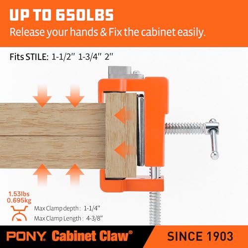 PONY 2-Pack Original Cabinet Clamps, 8510 - size: 2-PACK