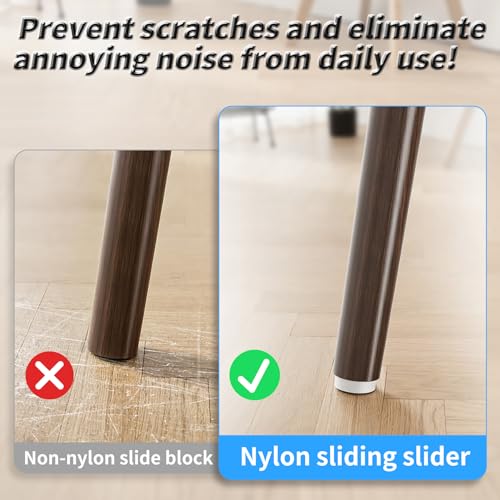 25 Pcs Furniture Glide Nails, 24x6mm, Round Bottom, Nylon - size: Φ24×6mm