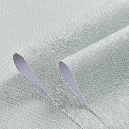 Haimin Grasscloth Wallpaper Textured 24in X 393in Fabric Contact Paper Textured Linen Peel and Stick Self-Adhesive Thick Vinyl Embossed Wallpaper - color: Light Green