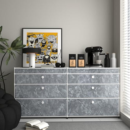 Marble Contact Paper Peel and Stick Countertop Waterproof Wallpaper - color: Gray, size: 16" x 354"
