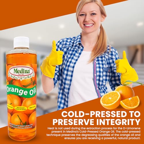 Medina Orange Oil Cleaner & Degreaser Concentrate, 16oz - size: 16 Fl Oz (Pack of 1)