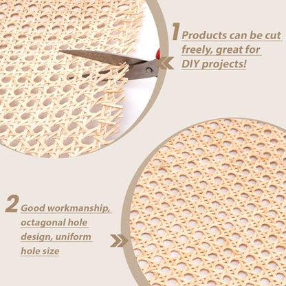 GDDGHS Rattan Cane Webbing Roll 24x60 Inch