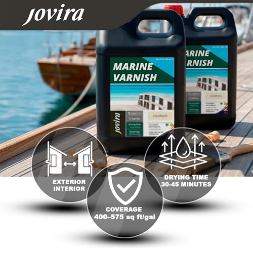 Water-Based Marine Varnish. Specially Resistant in Marine environments (25,36 OZ, Glossy). - color: Glossy, size: 25,36 OZ