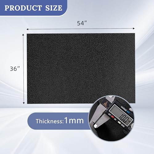 Leather for Furniture,Black Vinyl Faux Leather Sheets - color: Shiny Black, size: 1 Yard