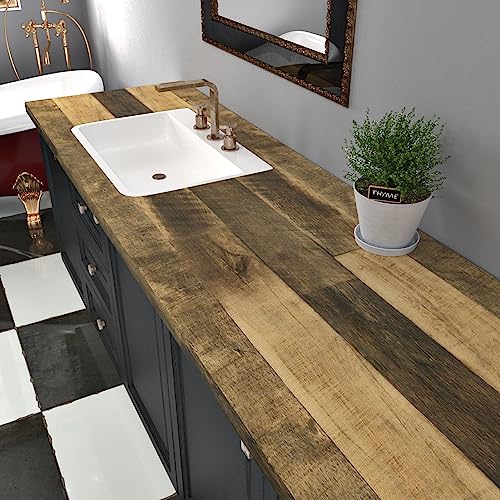 WESTICK Wood Contact Paper for Countertops Waterproof Wood Grain Wallpaper - color: 1, size: 12" x 80"