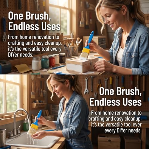 2 Inch Paint Brush Set - 40-Count Chip Brushes
