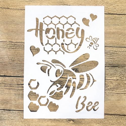 TIAMECH A4 Reusable Honey Bee Stencil for Painting - color: Honey Bee