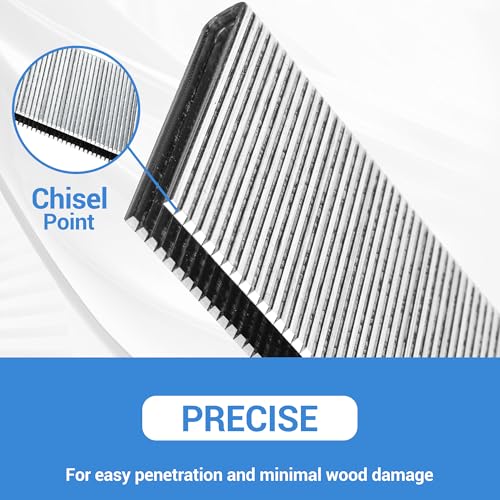 meite 18 Gauge 1/4-Inch Narrow Crown Staples, 7/8-Inch Length Heavy Duty Galvanized Upholstery Staples for Electric or Pneumatic Narrow Crown Staple Guns (4,000 PCS) (Pack of 2) - size: 7/8" Length (Pack of 2), style: 1 Box