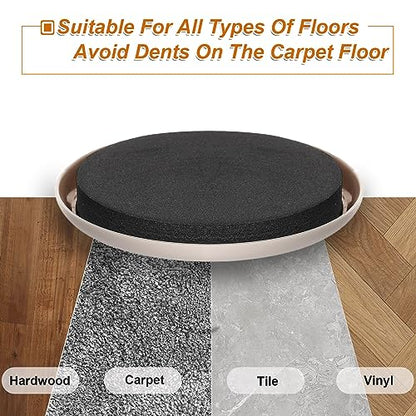Furniture Sliders for Carpet 8 PCS - 3 1/2" - size: 3.5 inch 8 PCS (Round)