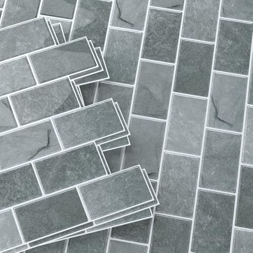 Peel and Stick Backsplash for Kitchen, Grey - color: Gray