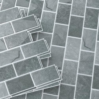 Peel and Stick Backsplash for Kitchen, Grey - color: Gray