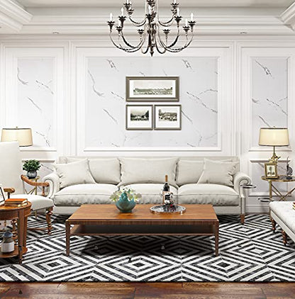 FunStick 24" x 200" Matte Peel and Stick Countertops White Marble Contact Paper Waterproof Self Adhesive Marble Wallpaper Removable Marble Wall Paper for Kitchen Counter Top Cover Bathroom Vanity Desk - color: White Grey, size: 24" x 200"